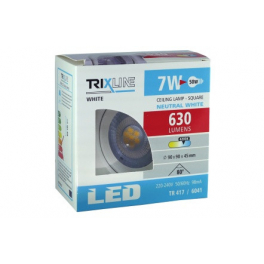 TR 417 7W 500lm 4200K fehér négyzet spot lámpa 90x90x45mm